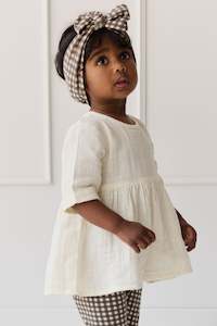 Tops: Organic Cotton Muslin Estelle Top - Parchment