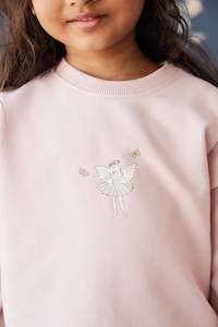 Organic Cotton Bobbie Sweatshirt - Shell Pink Fairy