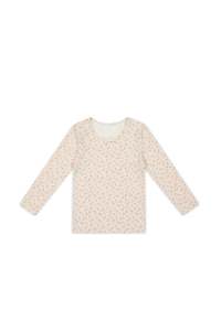 Organic Cotton Long Sleeve Top - Emmy Egret