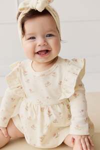 Playsuits Rompers: Organic Cotton Vivienne Playsuit - Emilia Egret