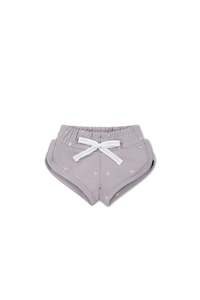 Skirts Shorts: Organic Cotton Ivy Shortie - Annie Ditzy Violet Ice