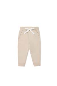 Pants Leggings: Organic Cotton Jalen Track Pant - Soft Sand