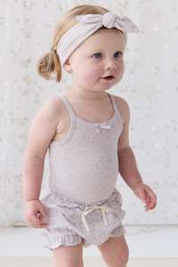 Organic Cotton Frill Bloomer - Chloe Lavender