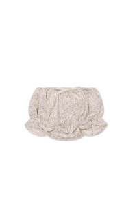 Organic Cotton Frill Bloomer - April Floral Mauve