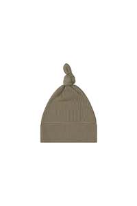 Organic Cotton Modal Marley Beanie - Sepia