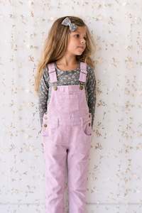 Jordie Cord Overall - Lilac Blush