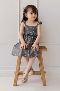 New: Organic Cotton Molly Dress - Lulu Bloom Lava