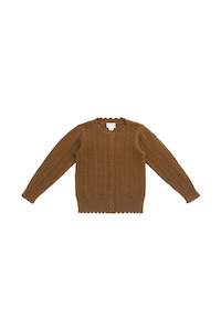 Hannah Knitted Cardigan - Mushroom (Bronze)