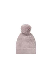 Knitwear: Aurelie Beanie - Violet Marle