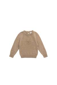 Knitwear: Ethan Jumper - Toffee Marle