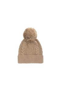 Knitwear: Louis Hat - Toffee Marle