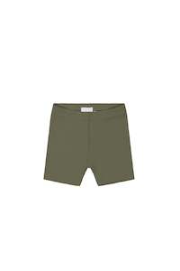 Organic Cotton Modal Elisa Bike Short - Sicilian Olive