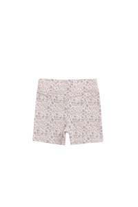 Organic Cotton Everyday Bike Short - Amber Floral Lilac Ash