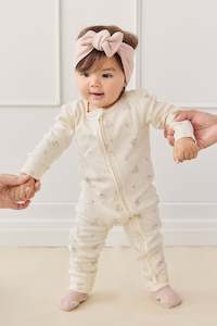 Organic Cotton Reese Zip Onepiece - Penny's Baby Friends