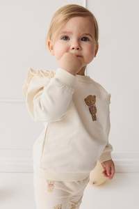 Organic Cotton Maple Sweatshirt - Cloud Little Georgie