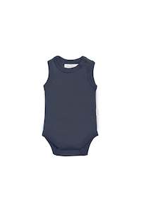 Organic Cotton Marlo Sleeveless Bodysuit - Orion