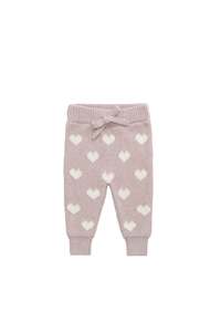 Camille Pant - Heart Jacquard Ballerina Marle