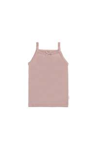 Organic Cotton Singlet - Powder Pink