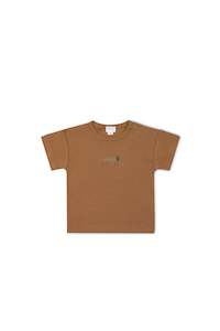 Tops: Pima Cotton Hunter Tee - Spiced Cosy Basil