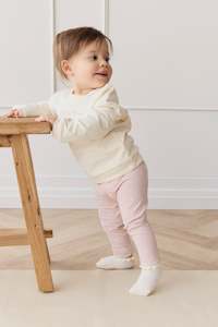 Organic Cotton Everyday Legging - Petite Heart Old Rose