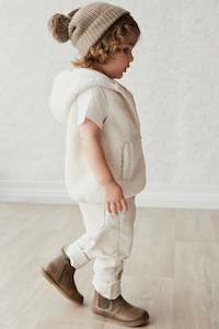 Kai Recycled Polyester Sherpa Vest - Natural