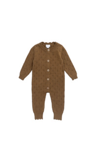 Emily Knitted Onepiece - Mushroom Bronze Marle