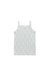 Organic Cotton Singlet - Claudette Pearl Blue