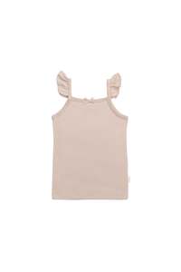 Organic Cotton Bettina Singlet - Blushing Berry