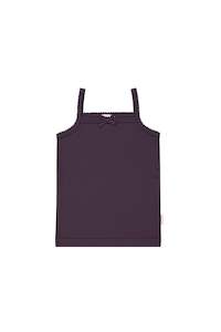 Organic Cotton Modal Singlet - Blackberry