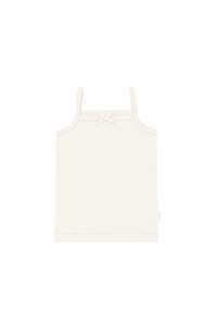 Organic Cotton Modal Singlet - Whisper