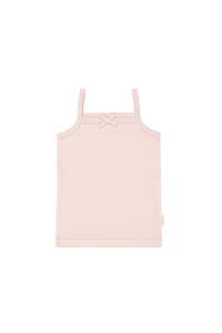 Organic Cotton Modal Singlet - Morgan Pink