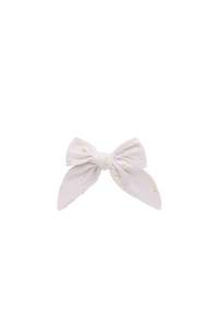 Organic Cotton Bow - Simple Flowers Lilac