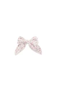 Organic Cotton Bow - Adaline Berries Ballet Pink