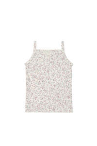 Organic Cotton Singlet - Posy Floral