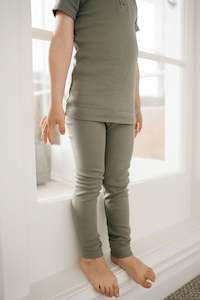 Organic Cotton Modal Everyday Legging - Dill