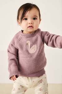 Internet only: Audrey Knitted Jumper - Dreamy Pink Marle