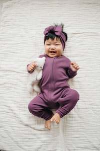 Organic Cotton Modal Frankie Onepiece - Elderberry