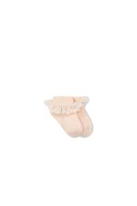 Internet only: Frill Ankle Sock - Boto Pink