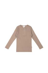 Organic Cotton Modal Long Sleeve Top - Mountain