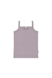 Organic Cotton Modal Singlet - Vintage Berry