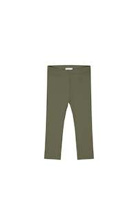 Organic Cotton Modal Legging - Sicilian Olive