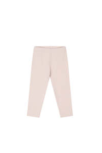 Organic Cotton Fine Rib Legging - Pillow