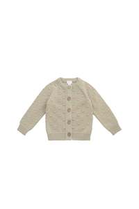 Dotty Cardigan - Overcast