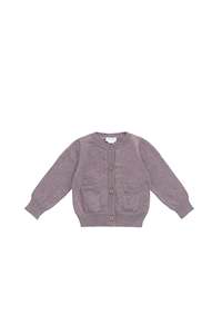 Isabella Knitted Cardigan - Twilight Mauve Marle