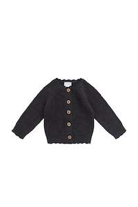 Maisie Knitted Cardigan - Ebony Marle