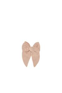 Organic Cotton Muslin Bow - Parfait