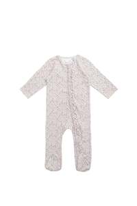 Organic Cotton Melanie Onepiece - Amber Floral Lilac Ash