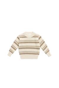 Internet only: Leon Knit Jumper - Jacapo Stripe