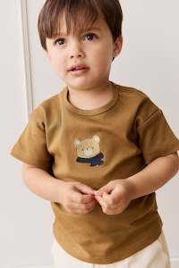 Pima Cotton Hunter Tee - Autumn Bronze Cosy Bobbie