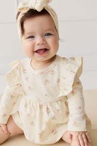 Internet only: Organic Cotton Vivienne Playsuit - Emilia Egret